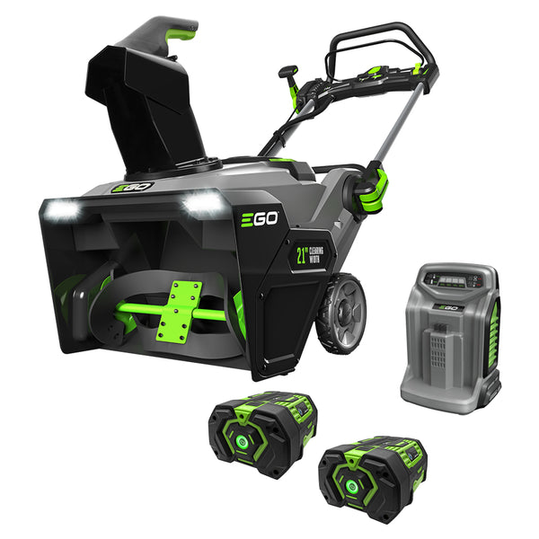 EGO SNT2103 21" 56-Volt Cordless Snow Blower with Peak Power (2) 7.5Ah Batteries and 550W Rapid Charger Included