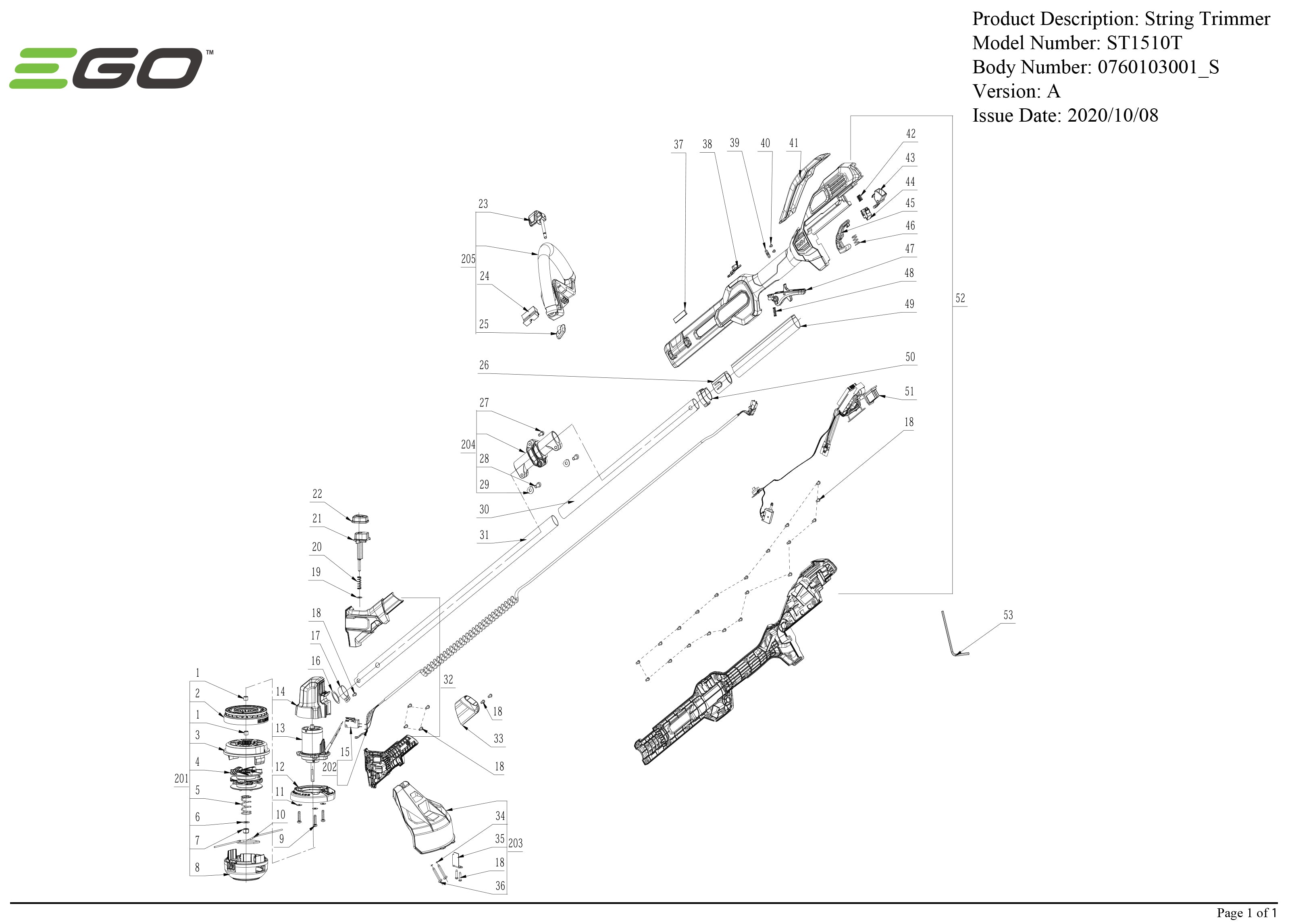 Ryobi Spring String Trimmer Parts for sale