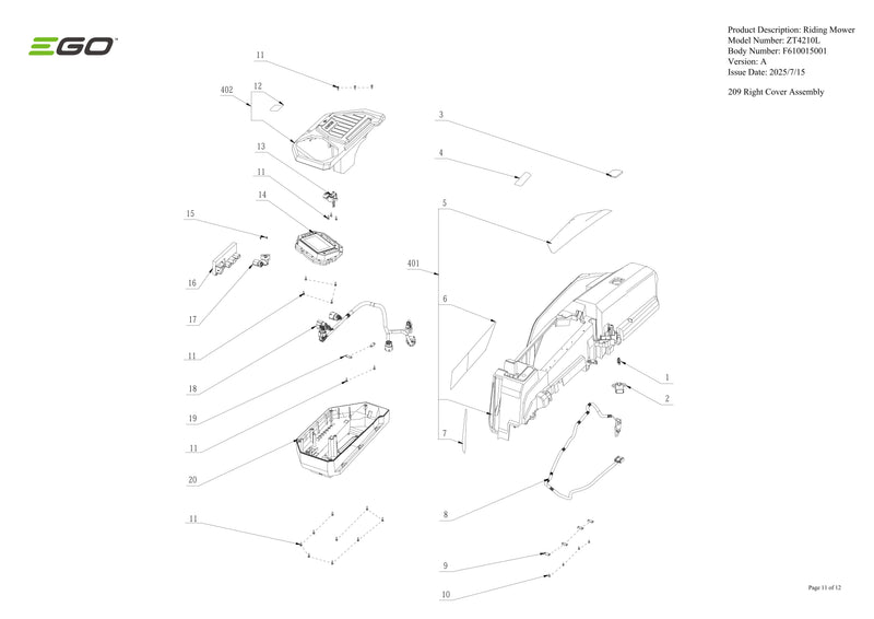 Right Cover Assembly