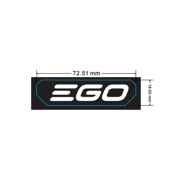 EGO 3709666001 Metal Front Sticker