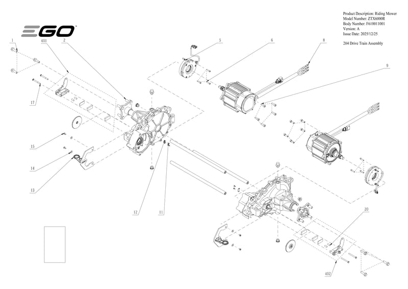 Drive Train Assembly