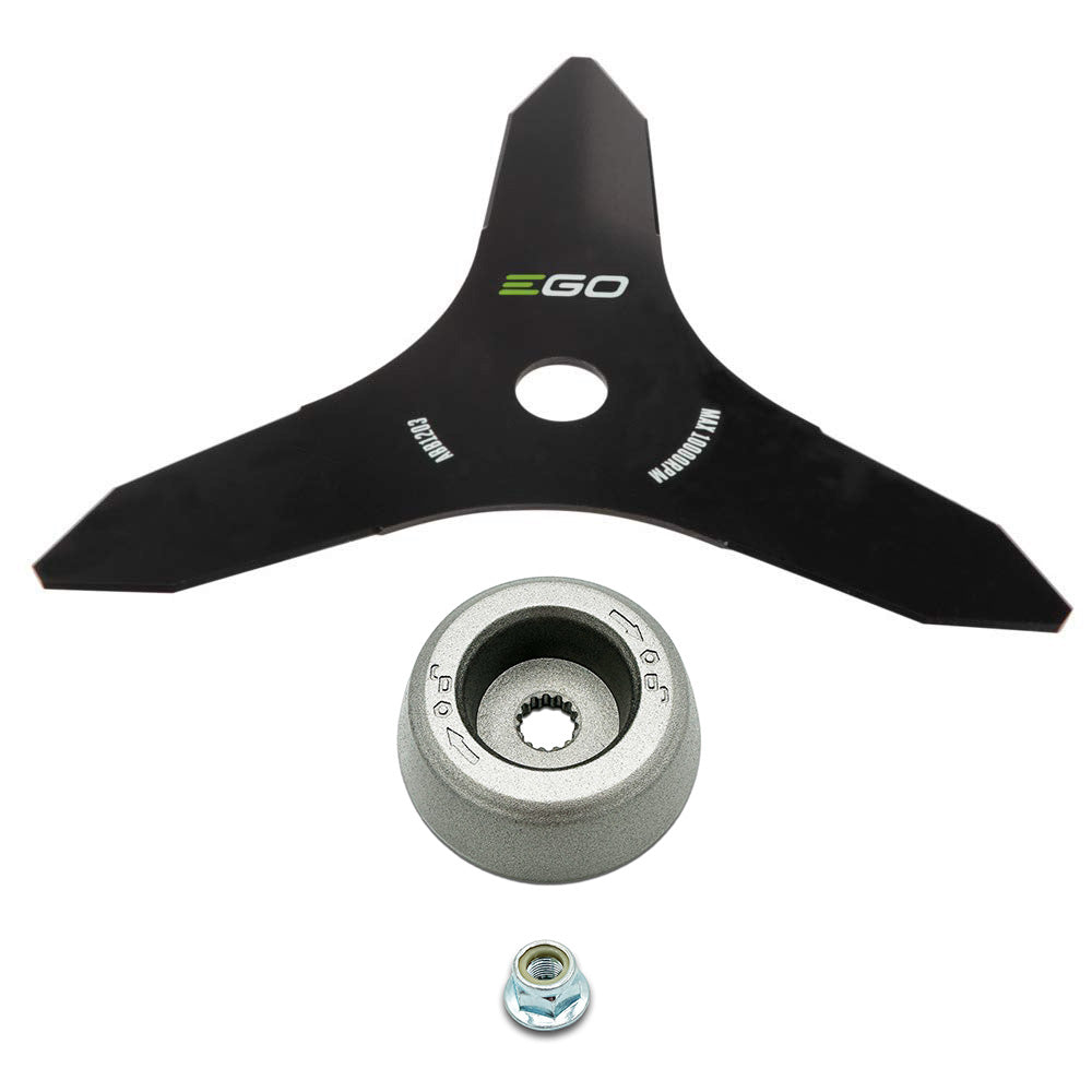 EGO Power+ ABB1203-K 3-Teeth Metal Blade Change Kit for BCA1220 Carbon Fiber Brush Cutter Attachment and AB1203-1 Kit for STX3800 / STX4500 / BCX4500 Commercial String Trimmer