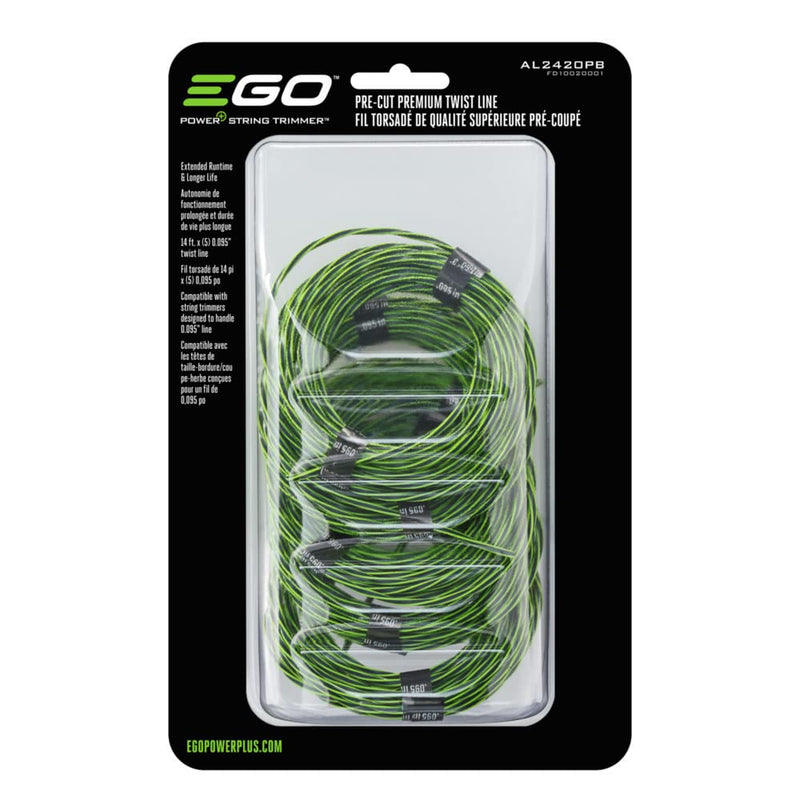 EGO Power+ AL2420PB Pre-Cut Premium Twist Line for EGO Power+ String Trimmers