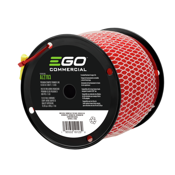 EGO AL2703 Ligne de coupe-bordure sertie commerciale de qualité supérieure (0,105 po X 690 pi / 3 lb) 