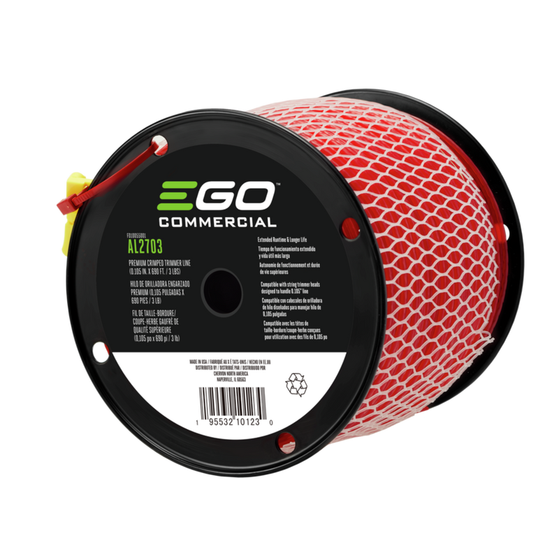 EGO AL2703 Commercial Premium Crimped Trimmer Line (0.105 IN. X 690 FT. / 3 LBS)