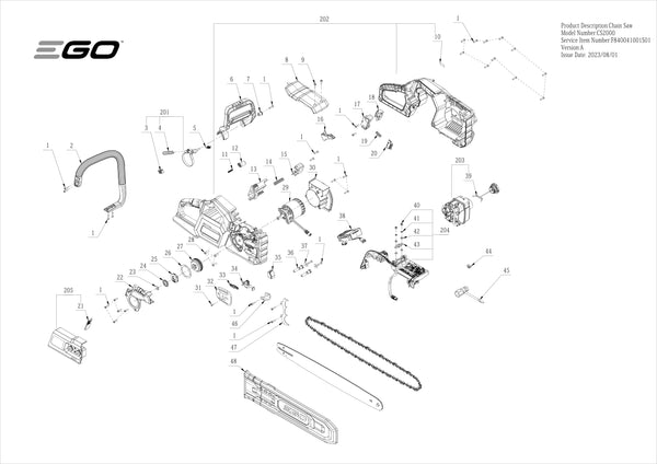 CS2000 PARTS DIAGRAM