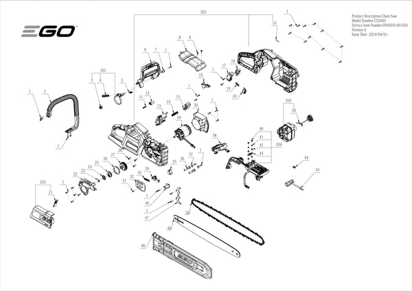 CS2000 PARTS DIAGRAM