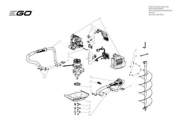 EG0800 PARTS DIAGRAM