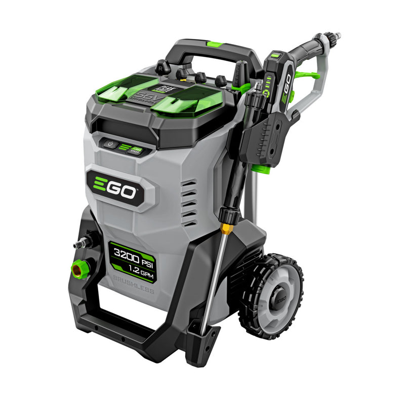 EGO Power+ HPW3204-2 Cordless 3200 PSI Pressure Washer with 2 x 6.0Ah Batteries and 320W Charger