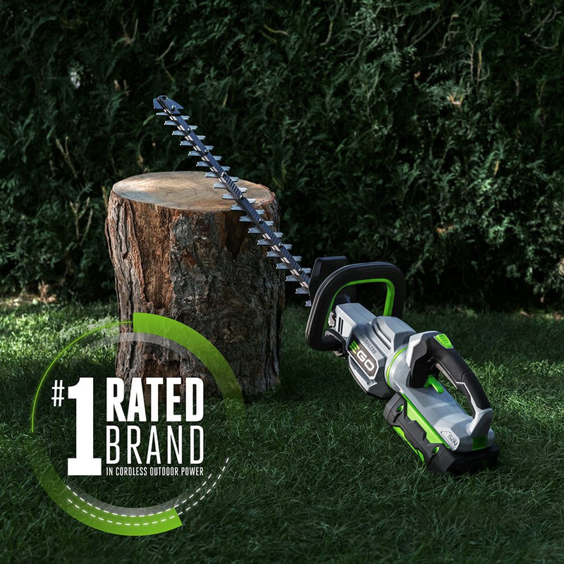 EGO Power+ HT2601 26" Hedge Trimmer with Carbon Fiber Rail, 2.5Ah Battery and Charger