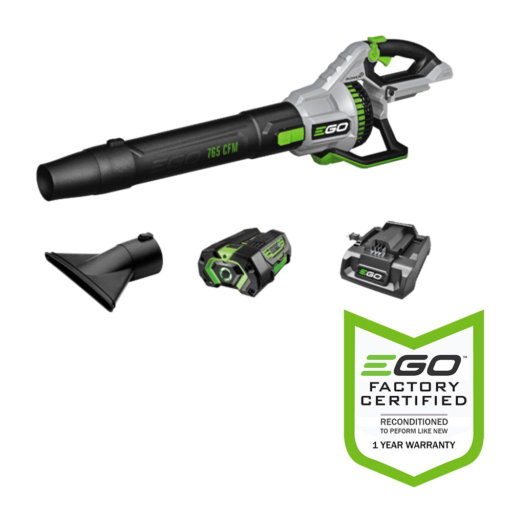 EGO Power+ LB7654-FC 765CFM Handheld Blower with 5Ah Battery and 320W Charger - Reconditioned