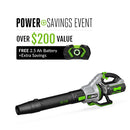 EGO Power+ LB7654 765CFM Handheld Blower with 5Ah Battery and 320W Charger