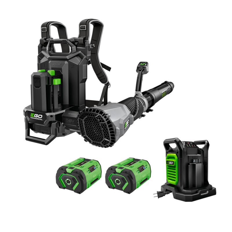 EGO Power+ LBPX8006-2 Commercial 800 CFM Backpack Blower with 2 x 10.0Ah Battery and Dual Port Charger