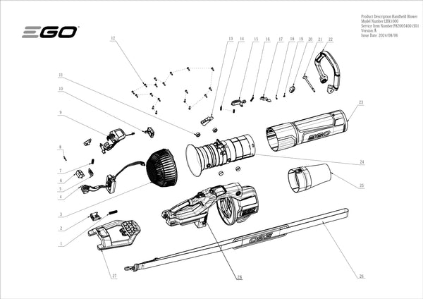 LBX1000 PARTS DIAGRAM