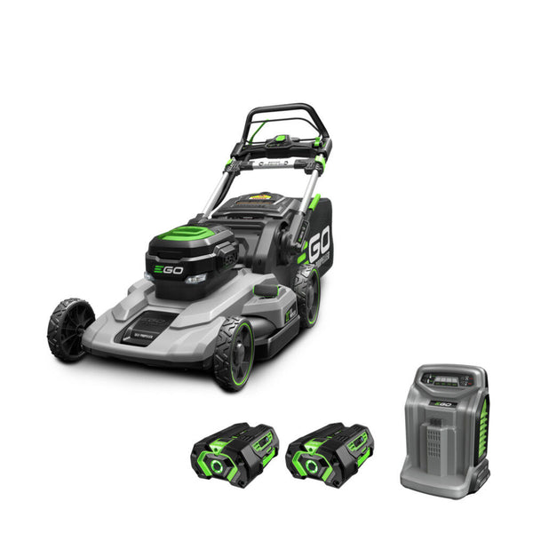 EGO LM2102SP-A 21" Self Propelled Lawn Mower with (2) 4Ah Batteries and 550W Rapid Charger