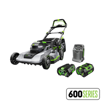 EGO LM2123SP-2 Cortacésped Autopropulsado de 21” con Touch Drive™ con Baterías 4.0Ah + 6.0Ah y Cargador Rápido de 550W