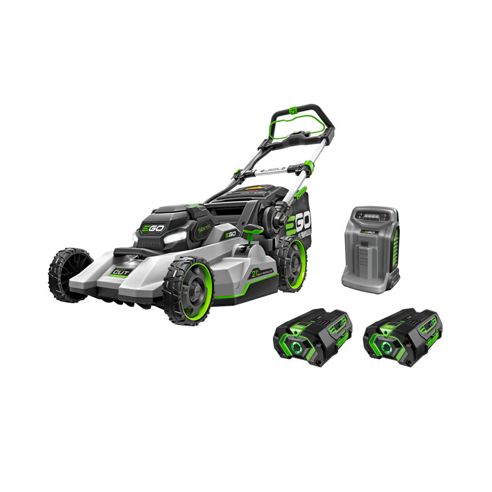 EGO Power+ LM2132SP-2 21" Select Cut™ Mower with Touch Drive™ SelfPropelled Technology with 2 x 4.0Ah Batteries and 550W Rapid Charger