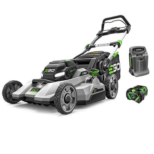 EGO LM2135 Cortacésped de empuje con corte selecto de 21" con batería de 7,5 Ah y cargador rápido de 550 W