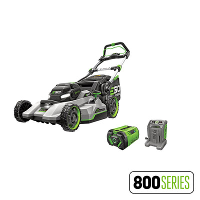 EGO LM2156SP Cortacésped autopropulsado insignia de corte selecto de 21" con batería de 10,0 AH y cargador de 700 W