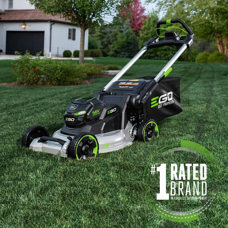 EGO Power+ LM2206SP 22" Aluminum Deck Select Cut™ Self-Propelled Lawn Mower with 10.0Ah Battery and 700W Turbo Charger