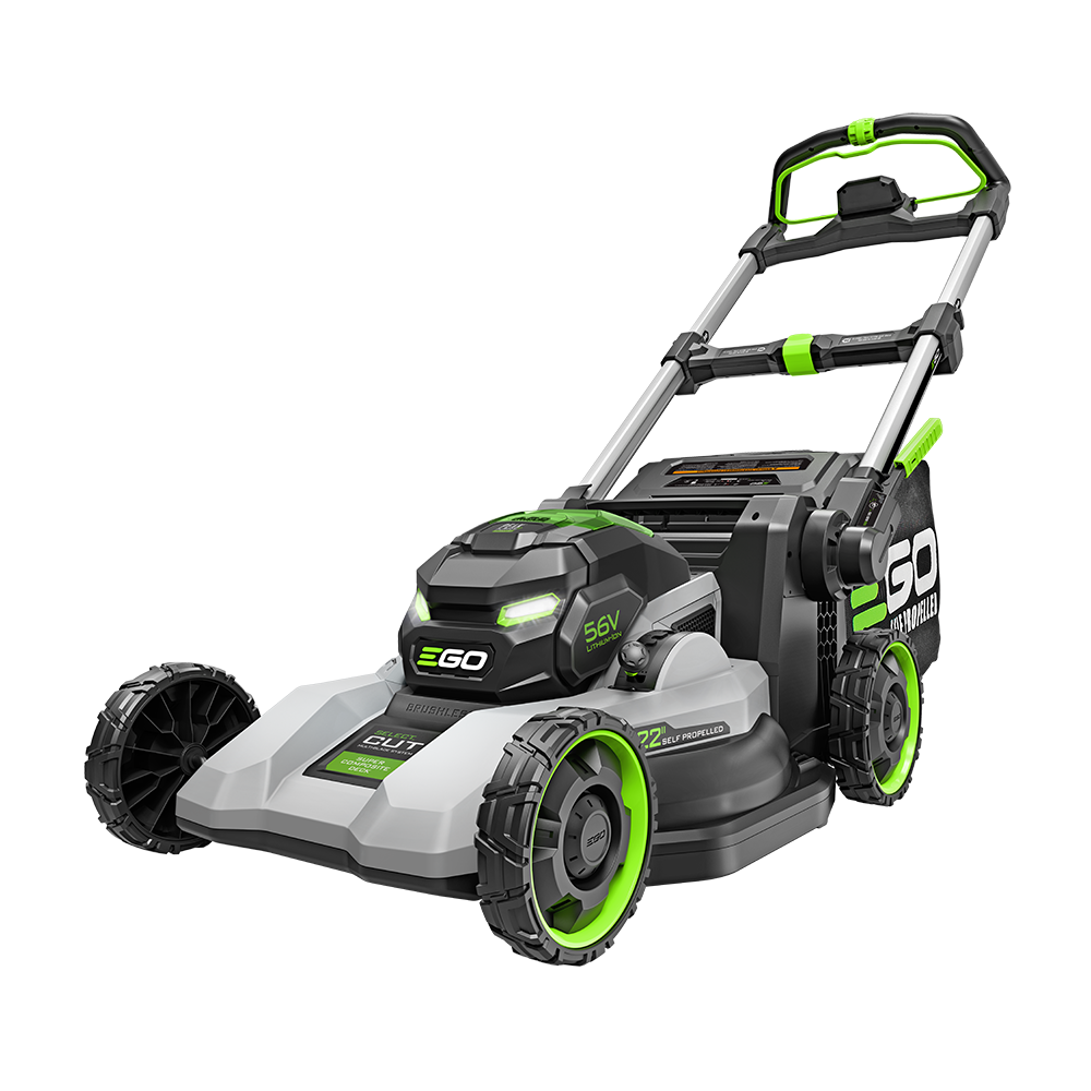 EGO LM2244SP-2 22'' Super Composite Mower with Peak Power™ Includes Select Cut™ and Touch Drive Self-Propelled Systems with (2) 6Ah Batteries and Dual Port Charger