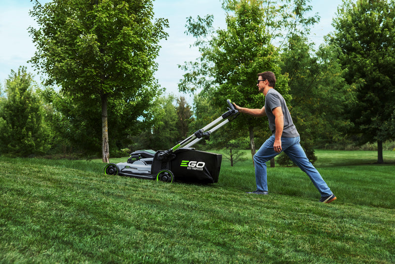 EGO LM2244SP-2 22'' Super Composite Mower with Peak Power™ Includes Select Cut™ and Touch Drive Self-Propelled Systems with (2) 6Ah Batteries and Dual Port Charger