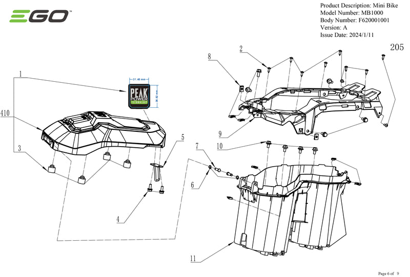 Mb1000 MB1000 (VERSION A) PARTS DIAGRAM