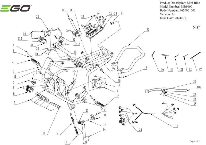 Mb1000 MB1000 (VERSION A) PARTS DIAGRAM