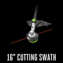 EGO Power+ MHC1603 Multi-Head Combo Kit; 16” Carbon Fiber String Trimmer with POWERLOAD™, Carbon Fiber Edger, and 56V Power Head with 4.0Ah Battery and 320W Charger