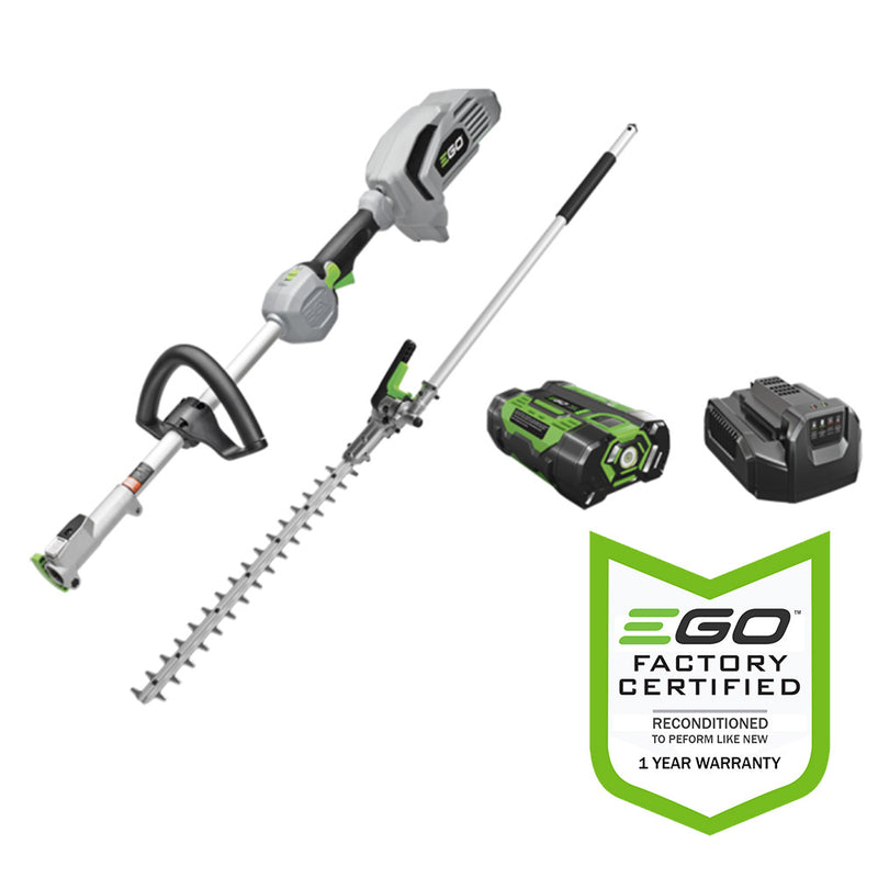 EGO Power+ MHT2001-FC 20" Hedge Trimmer & Power Head Multi-Head Tool  Kit with 2.5AH Battery and Standard Charger - Reconditioned