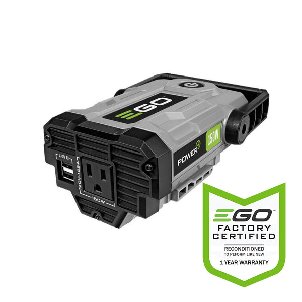 EGO Power+ PAD1500-FC Nexus Escape 150-Watt Power Inverter featuring 2 USB Ports and 1 120-Volt AC Power Outlet - Reconditioned