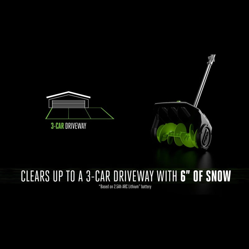 EGO Power+ SNS1201 Dedicated 12" Snow Shovel with 2.5Ah Battery and Charger