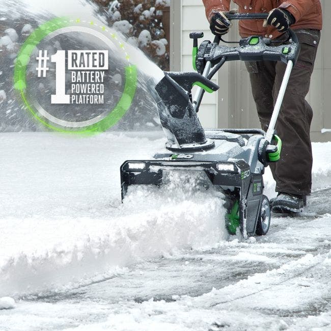 Souffleuse à Neige Sans Fil 21V - 1000W - Largeur 30 Cm - Jet Jusqu'à 8,5 M - Pour Allées Et Trottoirs - 9