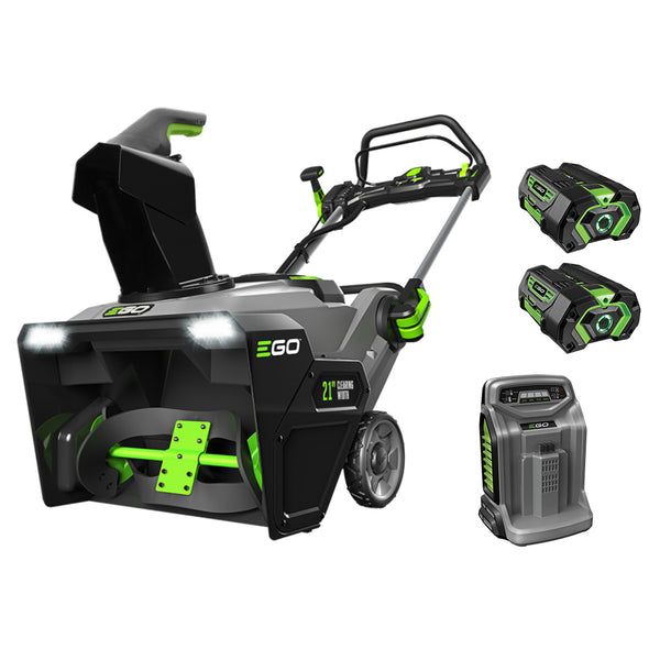 EGO Power+ SNT2102 21" 56-Volt Cordless Snow Blower with Peak Power (2) 5.0Ah Batteries and Charger Included