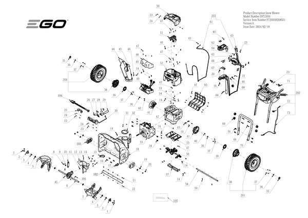 SNT2400 PARTS DIAGRAM