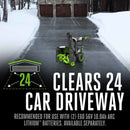 EGO Power+ SNT2416 POWER+ 24 in. Self-Propelled 2-Stage XP Snow Blower with Peak Power™ and 2 x 10.0 Ah Batteries and Dual Port Charger