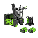 EGO Power+ SNT2416 POWER+ 24 in. Self-Propelled 2-Stage XP Snow Blower with Peak Power™ and 2 x 10.0 Ah Batteries and Dual Port Charger