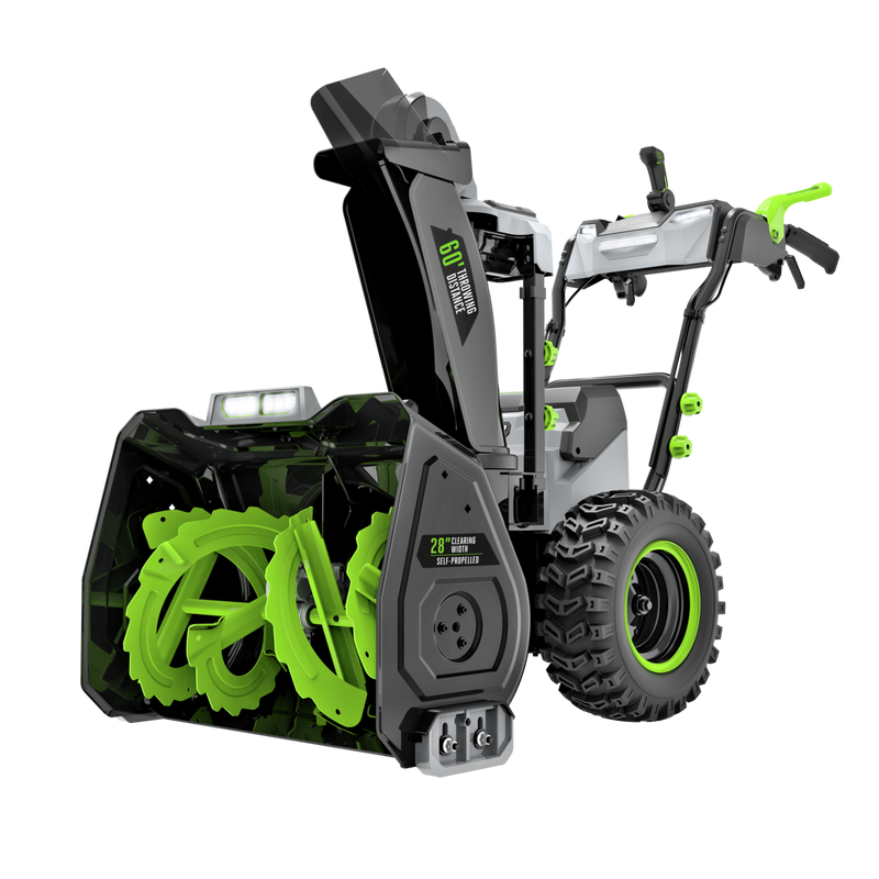 EGO Power+ SNT2807 28 in. Self-Propelled 2-Stage Snow Blower with Peak Power™ and 2 x 12.0 Ah Batteries and Dual Port Charger