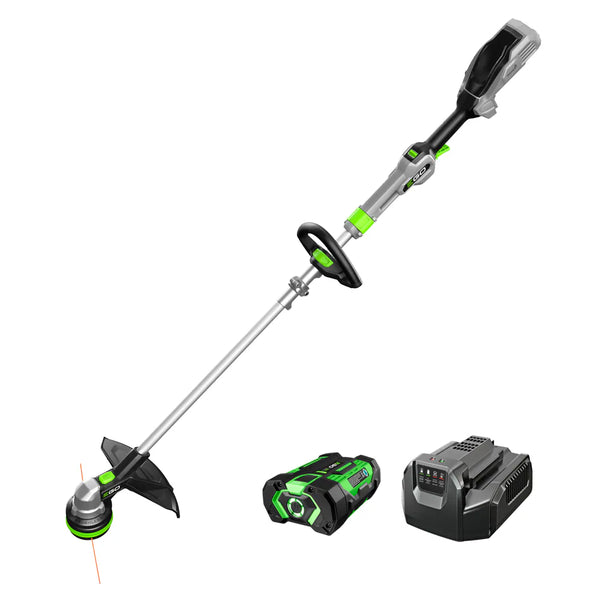 EGO Power+ ST1511T 15" POWERLOAD String Trimmer Kit with Telescopic Alu Foldable Shaft with 2.5Ah Battery and Charger Included