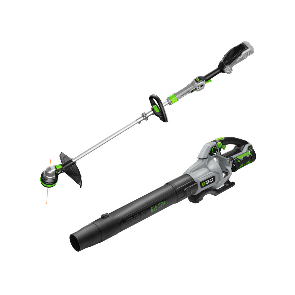 EGO Power+ ST6151LB 15" POWERLOAD™ String Trimmer with Aluminum Telescopic Shaft & 615 CFM Blower Combo Kit with 2.5Ah Battery and 56V Standard Charger