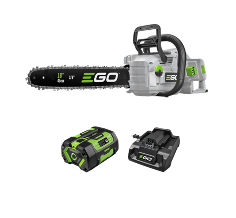EGO Power+ CS1815 18 Inch Chain Saw with 2500W Motor, Digital Display