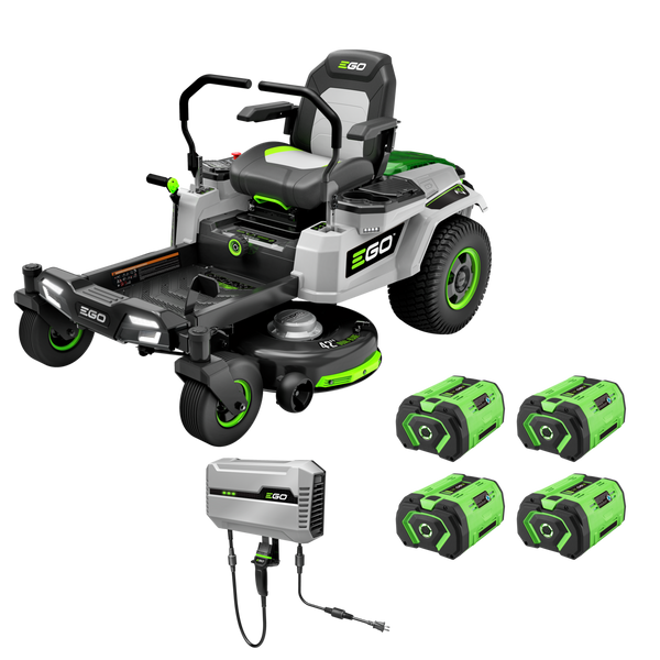 EGO ZT4204L 42" Z6 Zero Turn Riding Mower with (4) 10AH Batteries and 1600W Charger