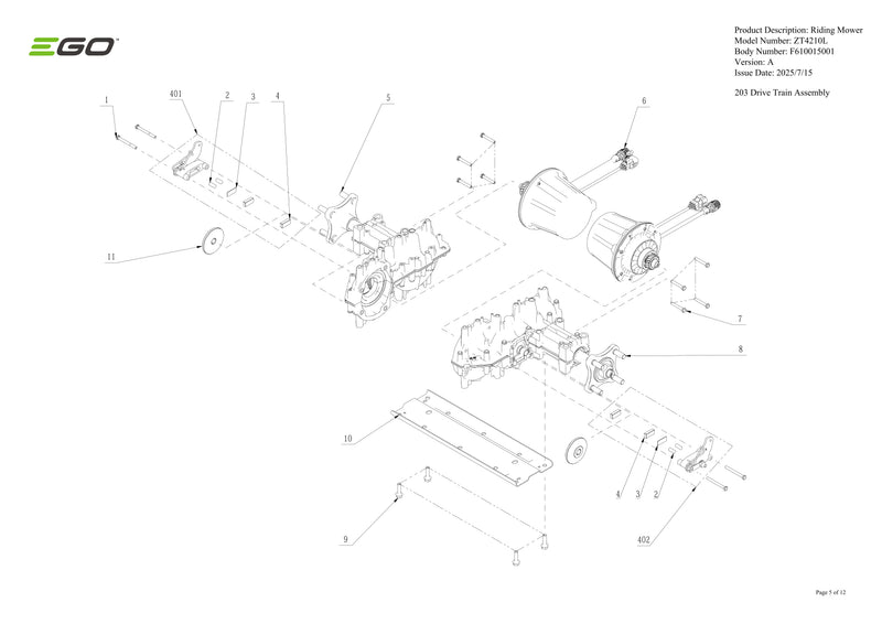 Drive Train Assembly
