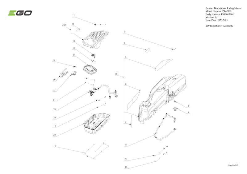 Right Cover Assembly