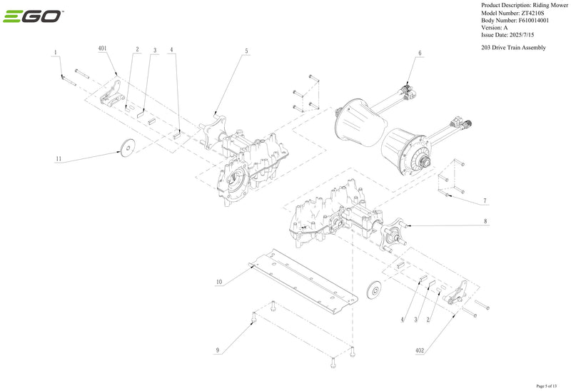 Drive Train Assembly
