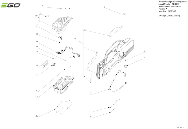 Right Cover Assembly