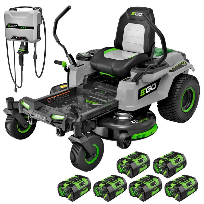 EGO Power+ ZT4214L Z6 42 Inch Zero Turn Riding Mower with (6) 6Ah Batt EGO Power+ ZT4214L Z6 42 Inch Zero Turn Riding Mower with (6) 6Ah Batt