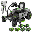 EGO Power+ ZT4215S  Z6 42 Inch Zero Turn Mower with e-STEER Technology with (4) 6Ah and (2) 10Ah Batteries and Charger