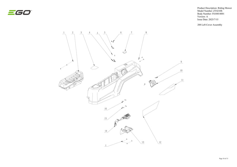 Left Cover Assembly