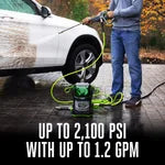 EGO Power+ HPW2105 2100 PSI Compact Pressure Washer with 6Ah Battery and Standard Charger